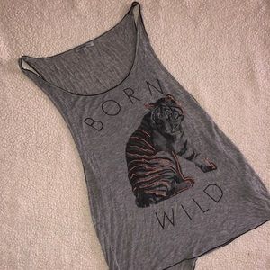 “Born Wild” muscle tee